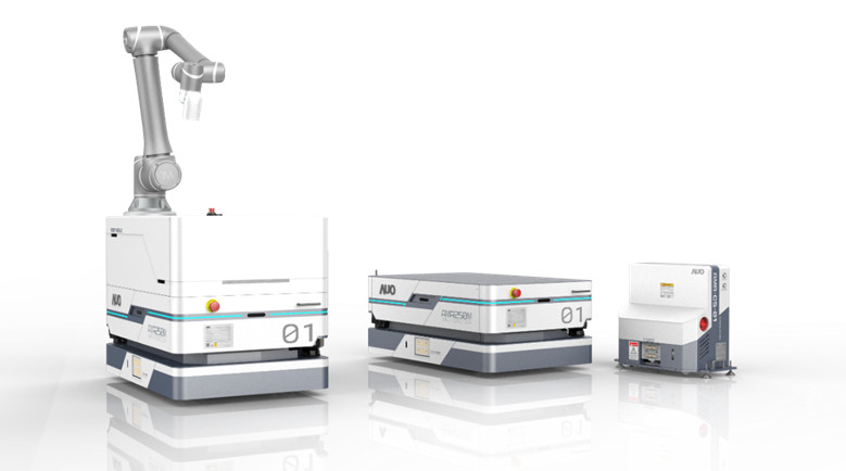金沙9001cc數位開發的自主式移動機器人（AMR250M），搭配全向輪並結合AI演算法、2D LiDAR、3D攝影機等技術，協助客戶實現產線全自動化